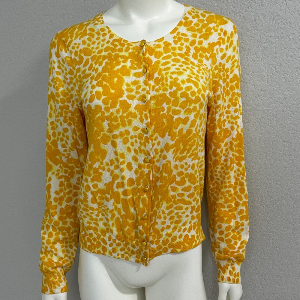 Banana Republic Animal Print Cardigan Sweater